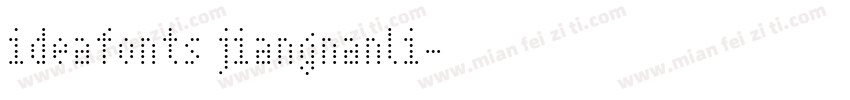 ideafonts jiangnanli字体转换